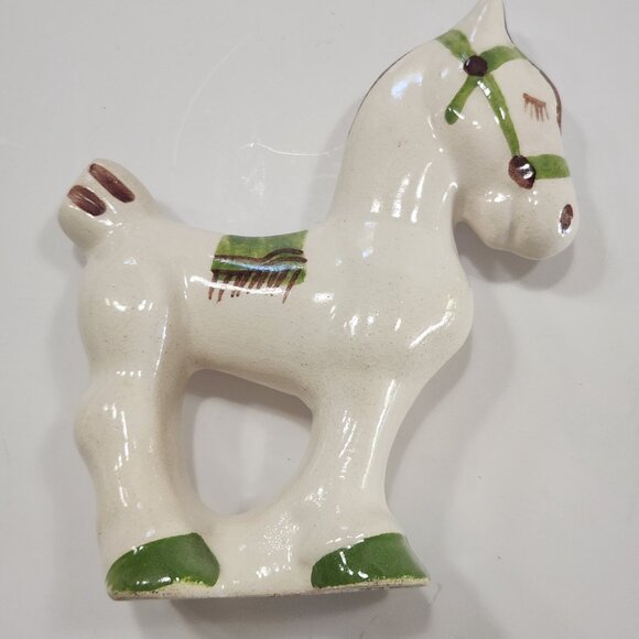 Vintage 1940s Rio Hondo Pottery Horse Figurines Set of 2 - Picture 9 of 11